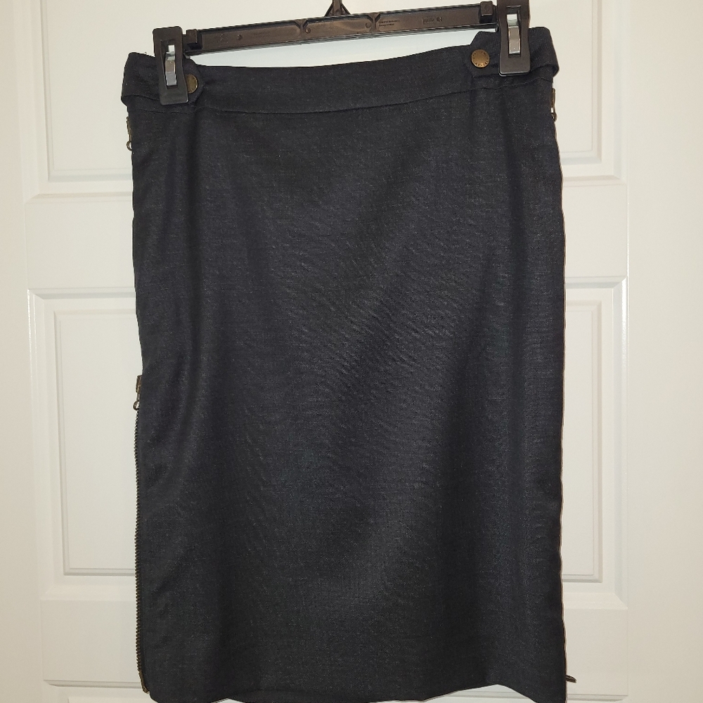 AUTHENTIC STELLA MCCARTNEY GRAY WOOL PENCIL SKIRT SIZE 38/US 2 SEE MEASU…